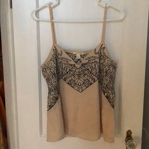 Black and cream Francesca top